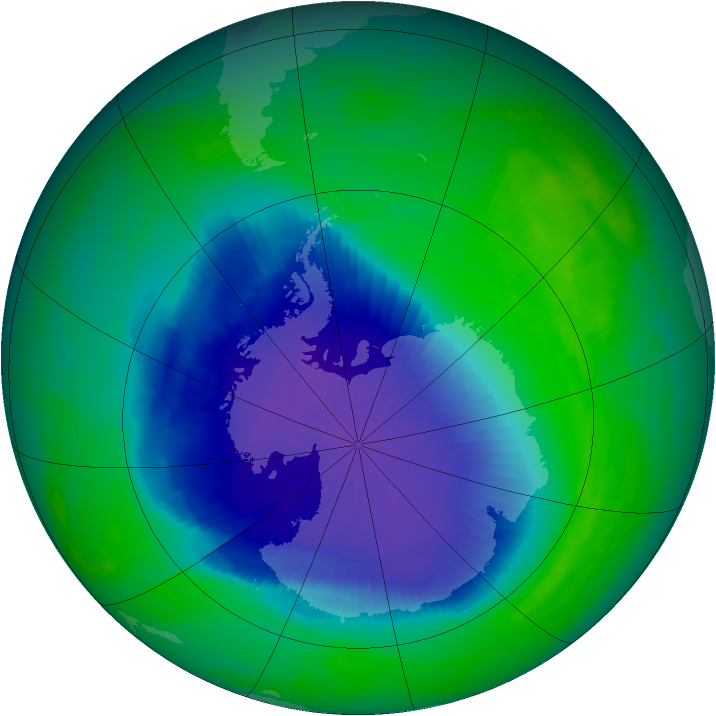 Ozone Map 1990-11-01